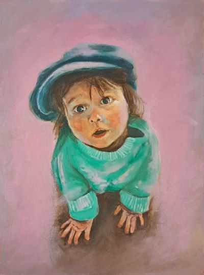 Acryl op mdf | 15 x 20 cm | In opdracht gemaakt